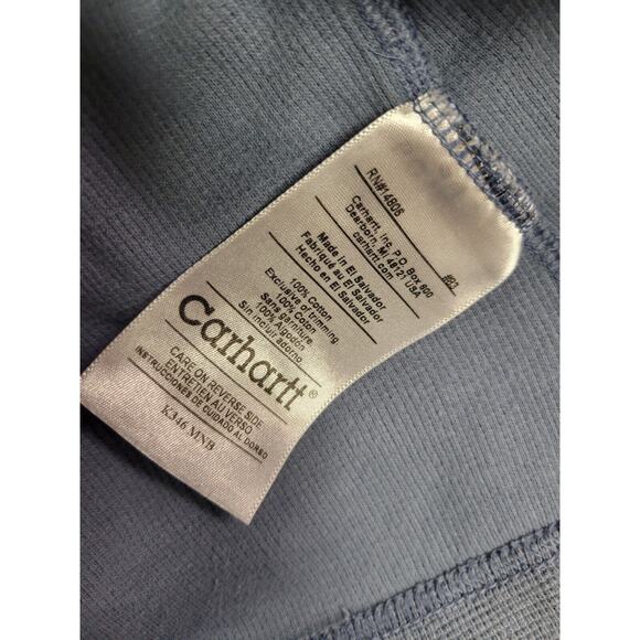 Carhartt Men's dolphin grey waffle knit Sweater - Picture 4 of 5